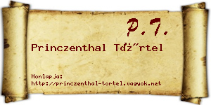 Princzenthal Törtel névjegykártya